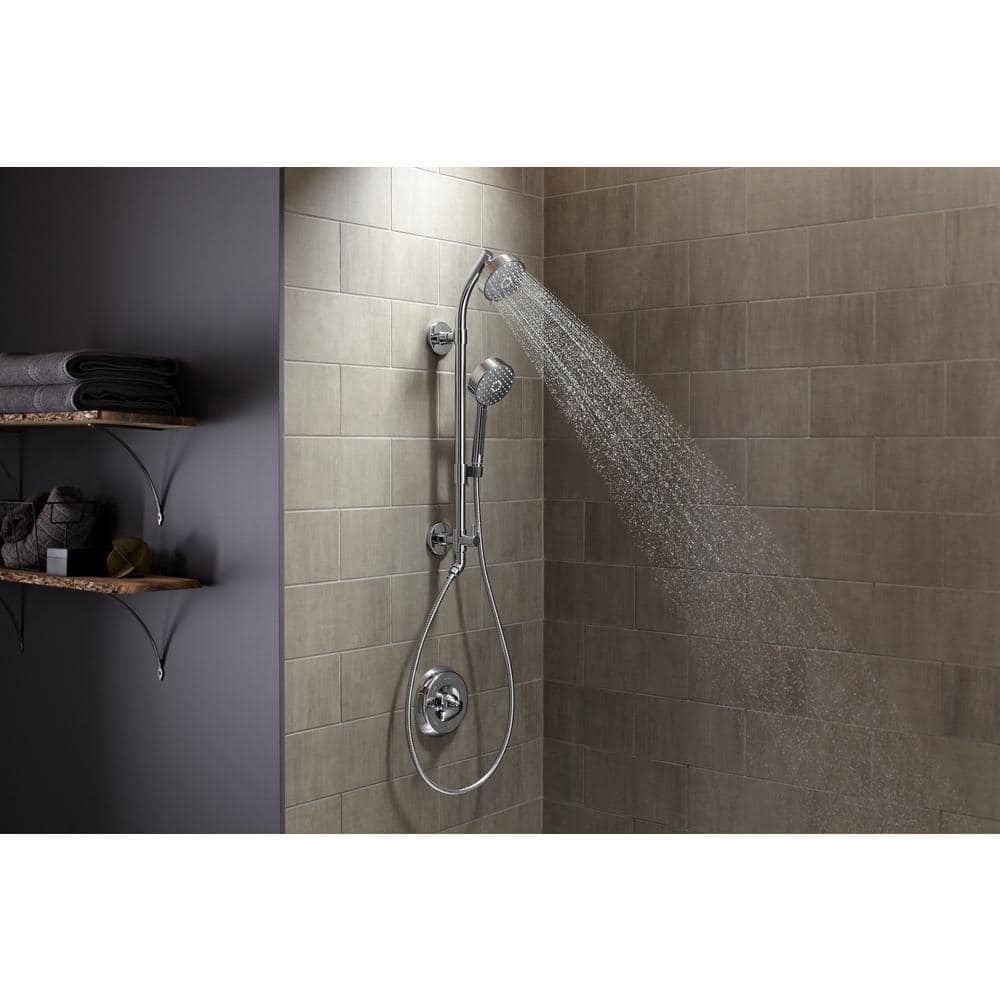 Polished Chrome Multifunction Handheld Showerhead