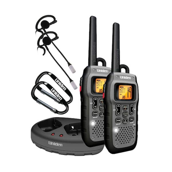 Uniden 50-Mile Tru-Waterproof GMRS with Headsets and DC Cord