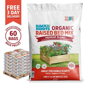 Organic Bulk Raised Bed Soil Pallet (60 1 cu.ft. Bags)