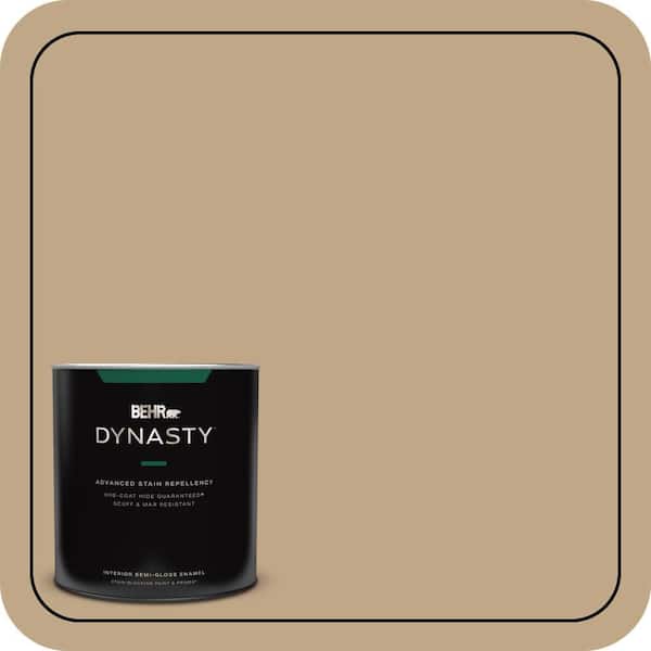 BEHR DYNASTY 1 qt. #T16-16 Symphony Gold Semi-Gloss Enamel Interior Stain-Blocking Paint and Primer