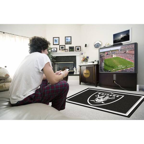 FANMATS NFL - Las Vegas Raiders 4 ft. x 6 ft. Area Rug 6598 - The Home Depot