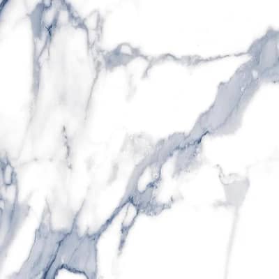 Veneto 23.6 in. x 23.6 in. Polished White with Blue-Gray Porcelain Square Wall and Floor Tile (7.689 sqft/case)-4 Pack