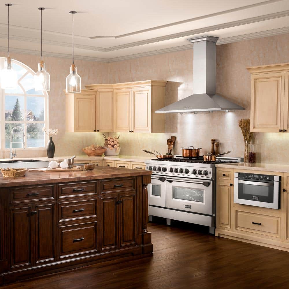 42 Inch Stainless Steel Convertible Wall Mounted Range Hood