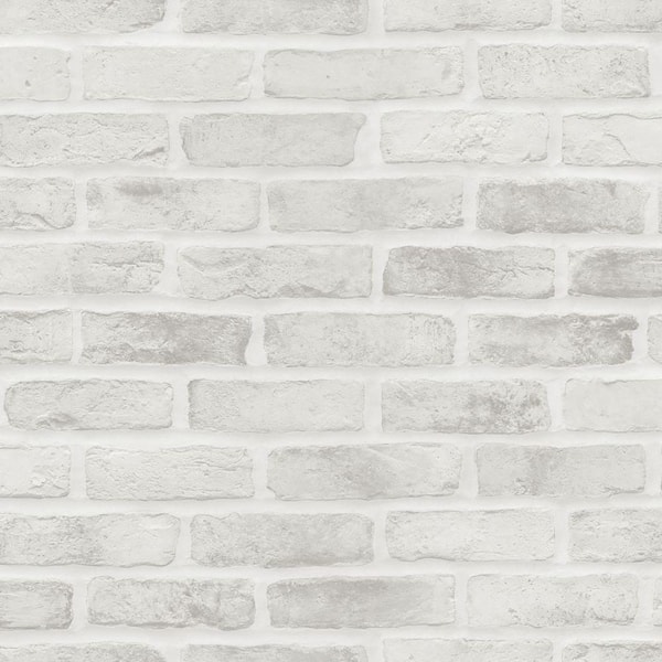 Esta Home Burnham Grey Brick Wall Wallpaper Dd139137 The Home Depot