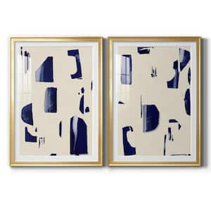 Fragment Abstraction I by Wexford Homes 2-Pieces Framed Abstract Paper Art Print 18.5 in. x 24.5 in.
