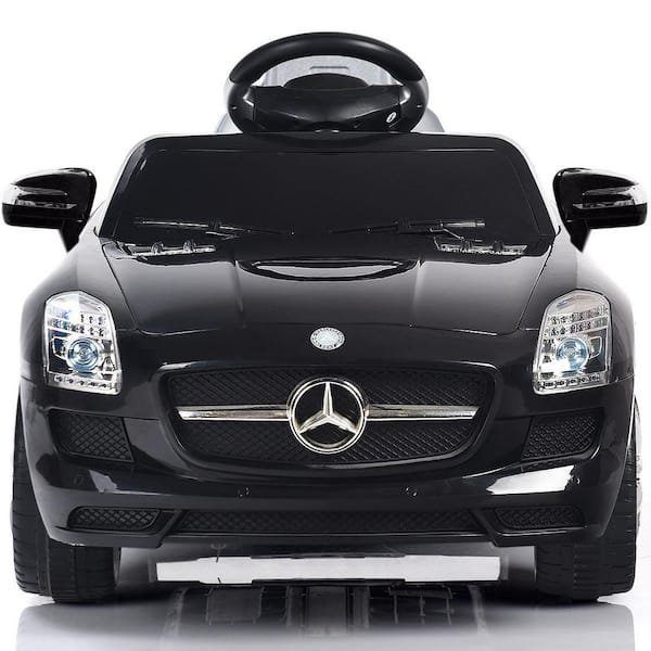 Mercedes Benz SLS R/C MP3 Kids Ride On Car Electric Battery Toy Black Outdoor 