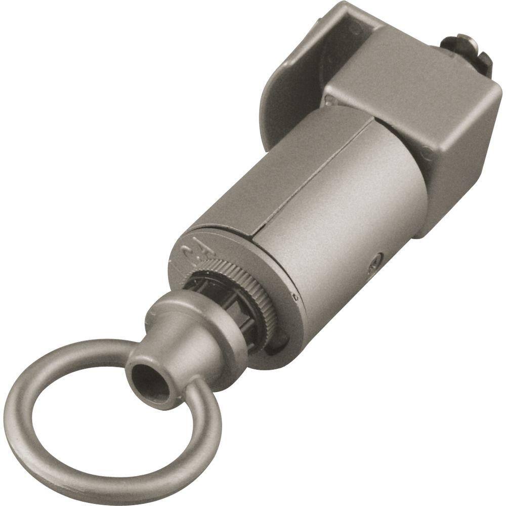Alpha Trak Brushed Nickel Track Lighting Fixture Adapter Accessory