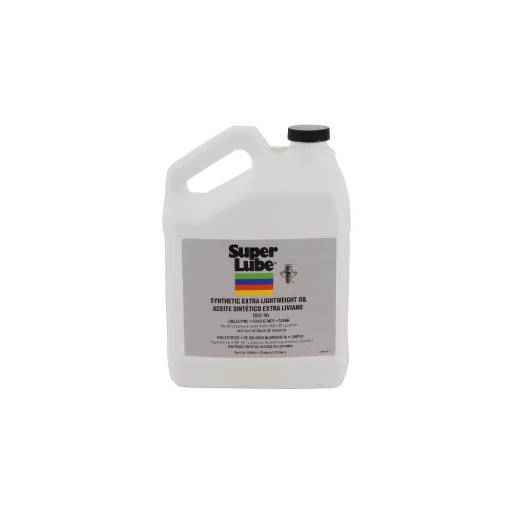 Super Lube 1 Gal. Synthetic Extra Lightweight Oil Bottle (ISO 32-46) 53040  - The Home Depot