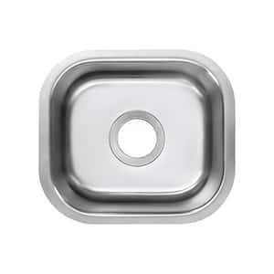 15 in. Undermount Single Bowl 18 Gauge Stainless Steel Bar Sink