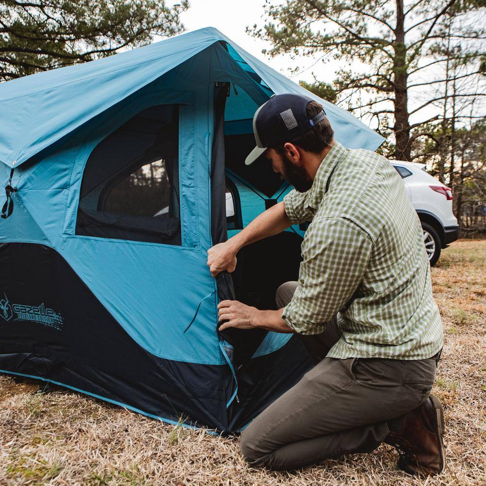 Pacific Blue 3-Person Camping Tent with Carry Bag