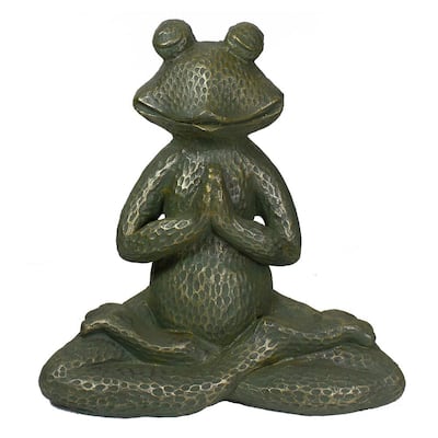 Joy Of Reading Frog Garden Statue 53024 - The Home Depot