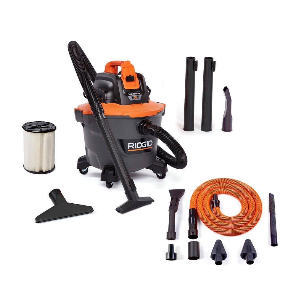 ジジです RIDGID 9 Gal. 18V Cordless Portable NXT Shop Vacuum HD0919 Wet Dry