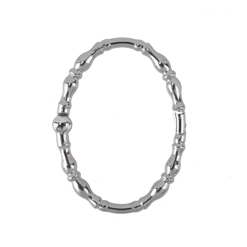 Chrome Zinc Alloy Shower Curtain Rings for Bathroom