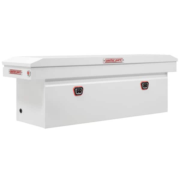 Weather Guard 72 in. White Steel Full Size Deep Crossover Truck Tool Box