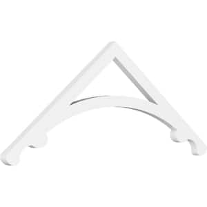 1 in. x 36 in. x 13-1/2 in. (9/12) Pitch Legacy Gable Pediment Architectural Grade PVC Moulding