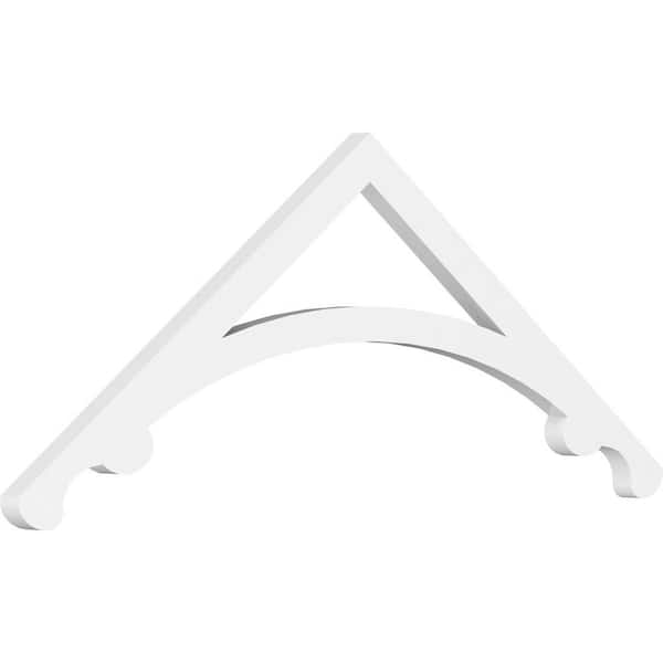 Ekena Millwork 1 in. x 36 in. x 13-1/2 in. (9/12) Pitch Legacy Gable Pediment Architectural Grade PVC Moulding
