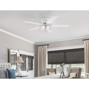 Contempra IV 52 in. LED White Ceiling Fan with Light Kit