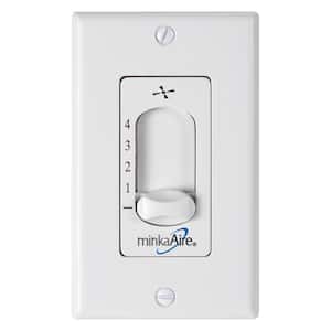 Aire-Control 4-Speed Fan Control with Wallplate Switch, White
