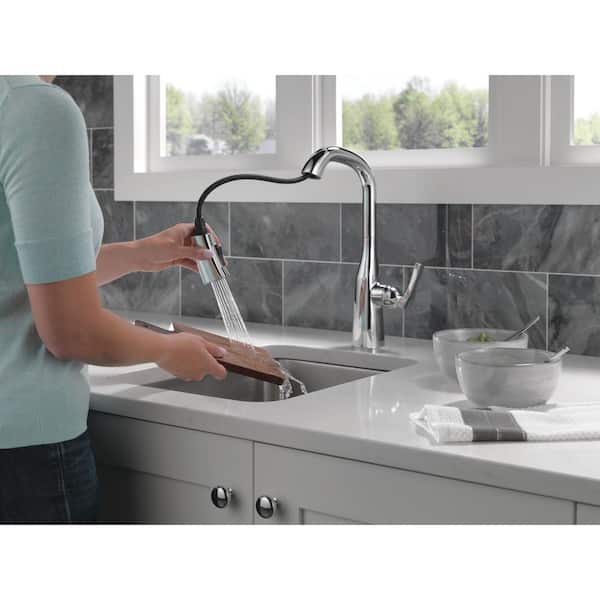Stryke Single Handlebar Faucet in Lumicoat Chrome