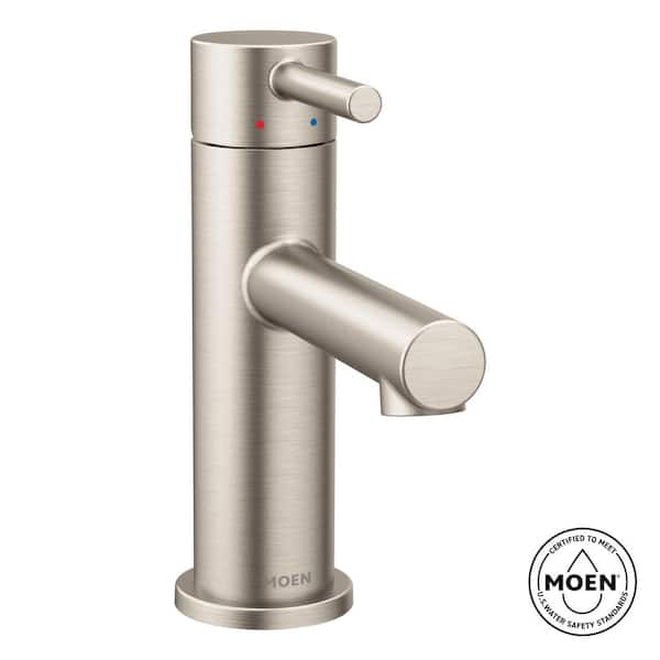 Align Single Hole Single-Handle Bathroom Faucet in Brushed Nickel