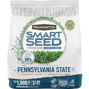 Smart Seed Pennsylvania 3 lb. 1,000 sq. ft. Grass Seed and Lawn Fertilizer