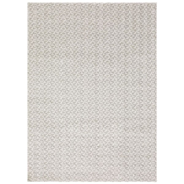Willa 5 ft. x 8 ft. Grey/Ivory Geometric Area Rug