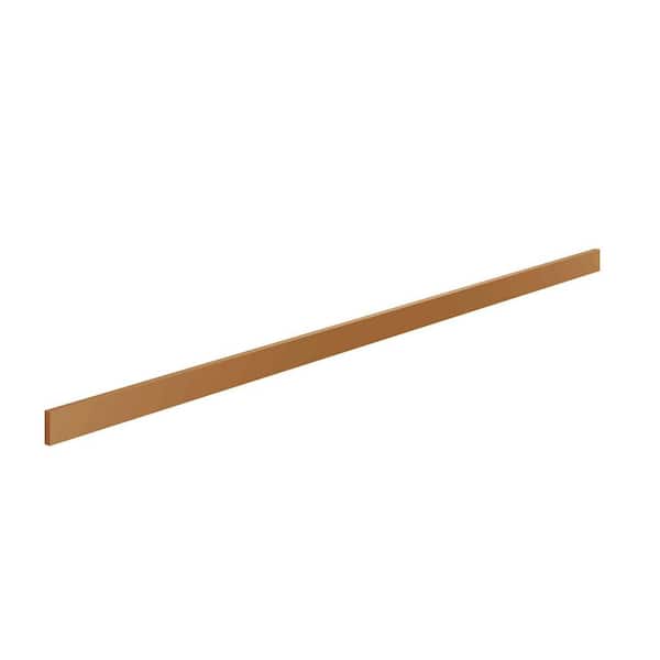 Amherst Shaker 96 in. W x 3 in. H x 0.75 in. D in Walnut Filler in Assembled Pantry