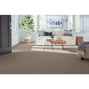 Northern Hills II Hills Top Brown 54 oz. Blend Texture Installed Carpet