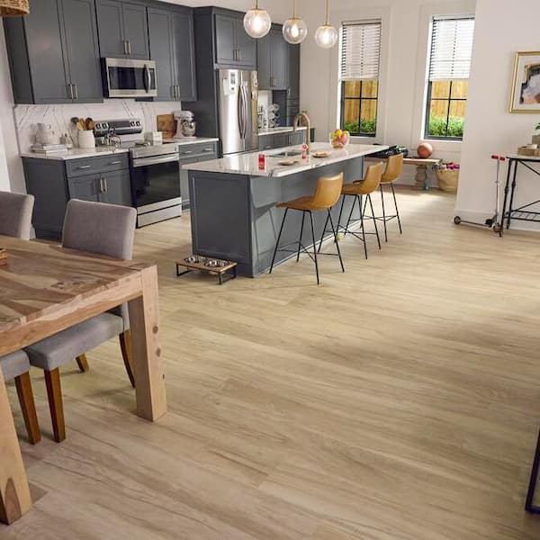 Bailey's Beach Oak 22 MIL x 8.7 in. W x 59 in. L Click Lock Waterproof Luxury Vinyl Plank Flooring (25 sqft/Case)