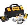 DEWALT 20V MAX Cordless 6-1/2 in. Circular Saw, 20V Brushless Jigsaw, and  (1) 20V Lithium-Ion 4.0Ah Battery DCS391BW334204 - The Home Depot