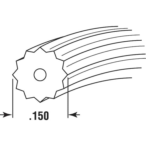 Screen Retainer Spline, 0.150 in., 25 ft., Black