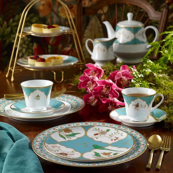 Noritake Lodi's Morning 6.25 in. (White and Blue) Porcelain Bread