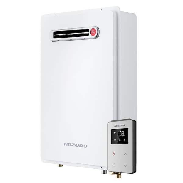 Comfortech Classic Natural Gas Tankless Water Heater 180,000 BTU, Max 8.1 GPM, 120-Volt AC Outdoor, CSA Certified, White