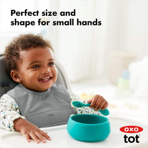 OXO TOT Teal Silicone Bowl 61150100 - The Home Depot