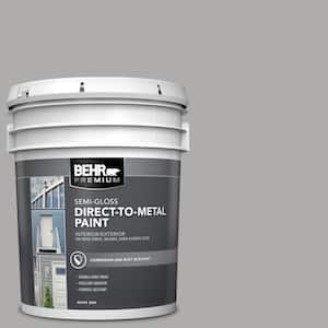 5 gal. #N520-3 Flannel Gray Semi-Gloss Direct to Metal Interior/Exterior Paint