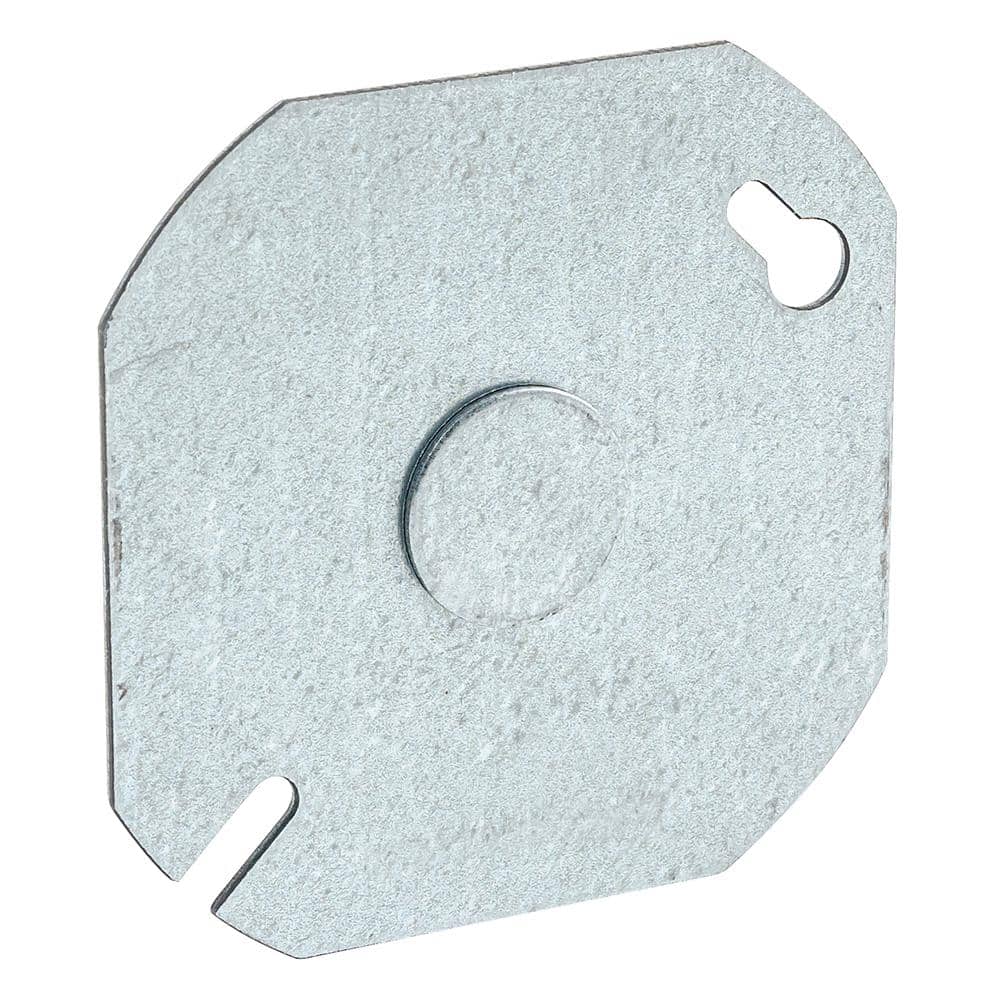 3-1/2 in. W Steel Metallic Round Cover with 1/2 KO in Center, 1-Pack price history on PriceWatchPro