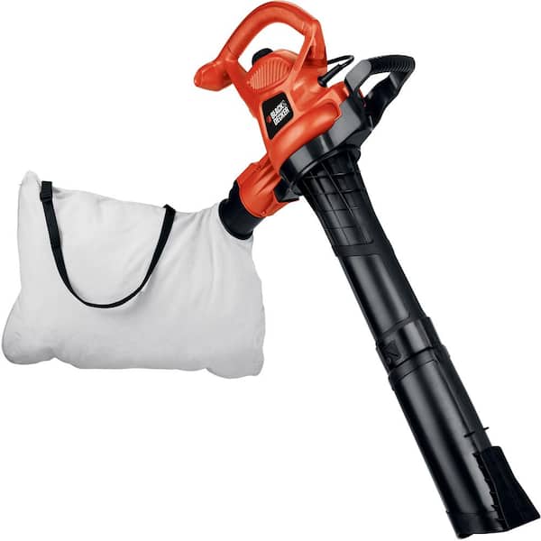 BLACK+DECKER 12 AMP 230 MPH 385 CFM Corded Electric 3-In-1 Handheld Leaf Blower, Vacuum & Mulcher with Tool Free Switchover