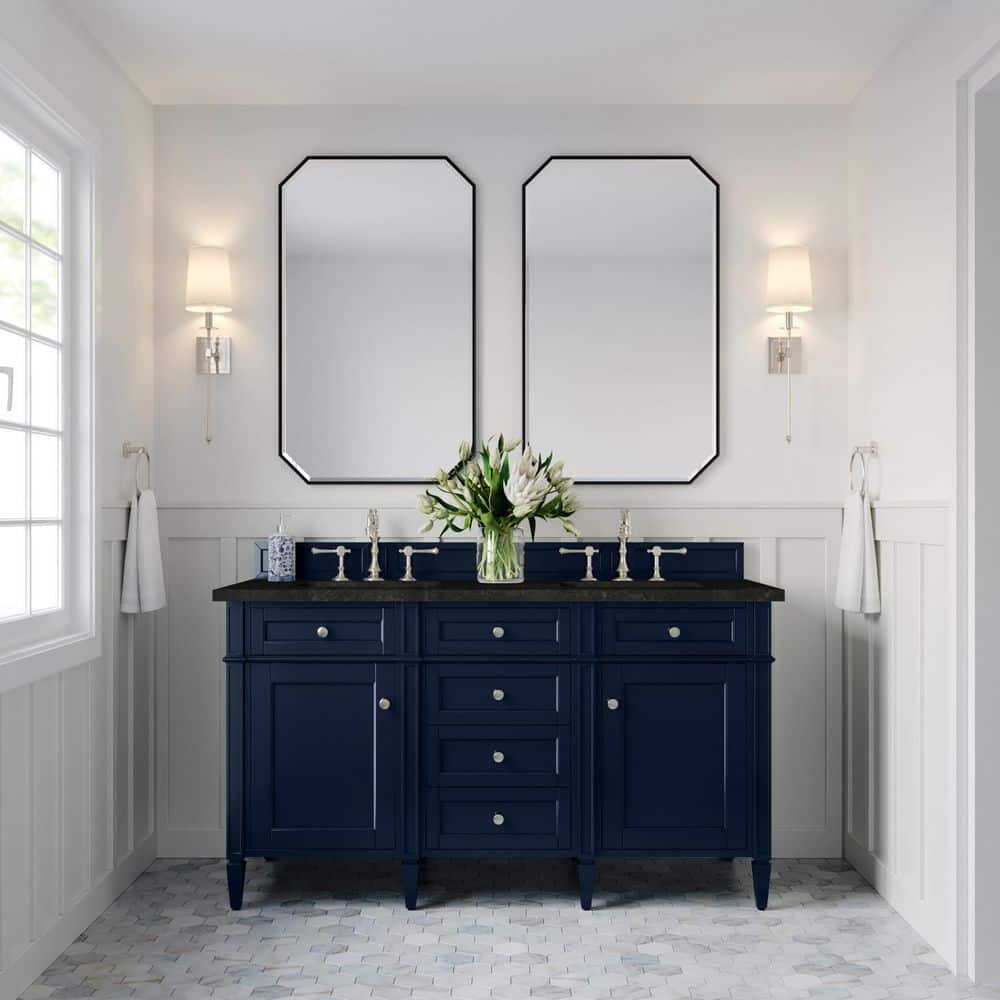 Brittany 60.0 in. Double Bath Vanity in Victory Blue with Phantome Engineered Composite Top price history on PriceWatchPro