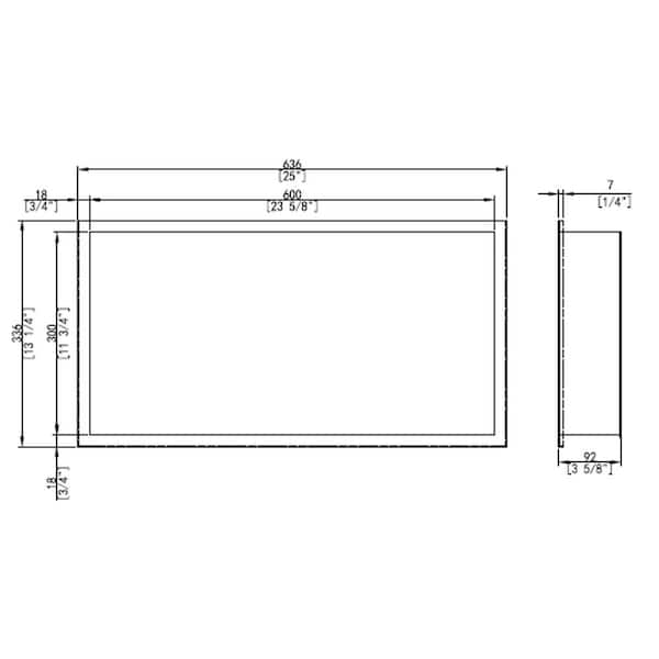 Shower Niche in Matte Black - Fusion Home