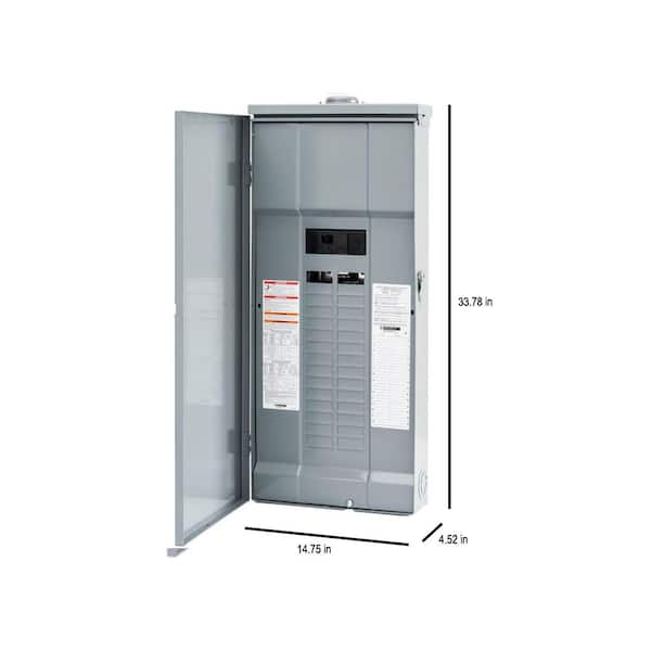 Square D Homeline 200 Amp 30-Space 60-Circuit Outdoor Main Breaker Plug-On Neutral Load Center - Value Pack