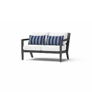 Thelix 5-Piece Aluminum Patio Conversation Set with Centered Ink Cushions