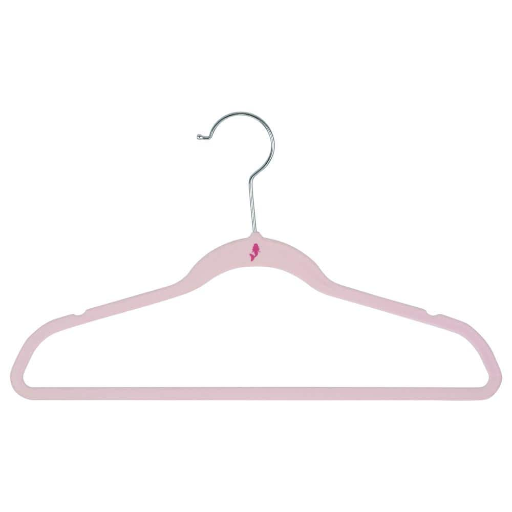 SIMPLIFY Kids 25-Pack Velvet Hangers in Blush Pink