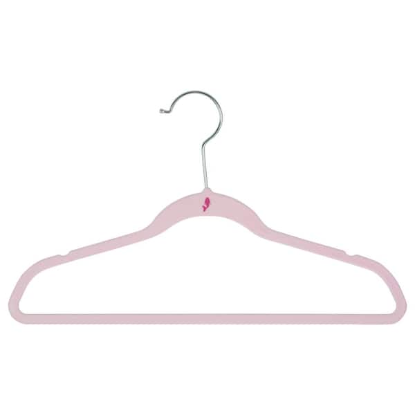 SIMPLIFY Kids 25-Pack Velvet Hangers in Blush Pink