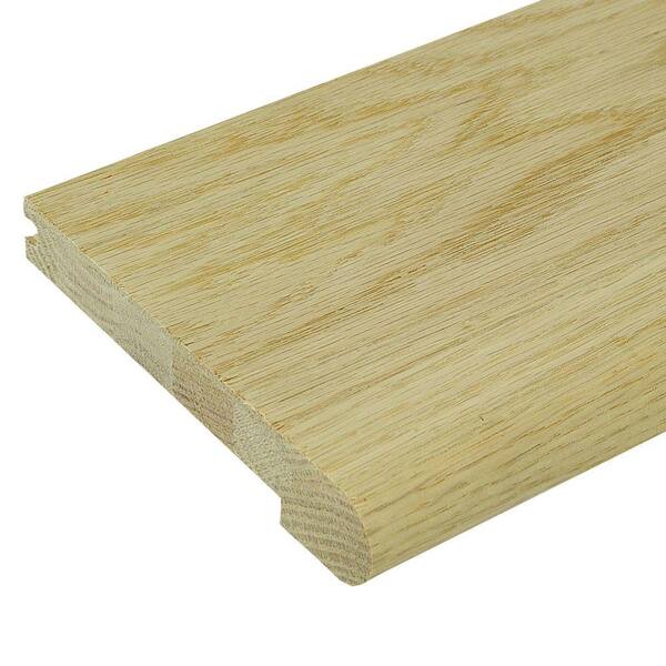 Stair Parts 12 in. x 5-1/4 in. x 1-1/8 in. Unfinished Red Oak Landing Tread