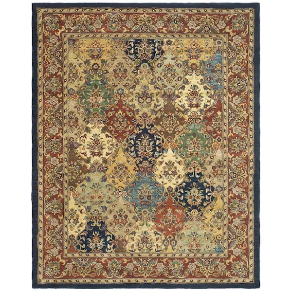 SAFAVIEH Heritage Multi/Burgundy 12 ft. x 15 ft. Border Area Rug