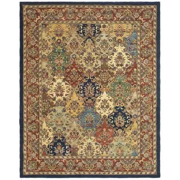 SAFAVIEH Heritage Multi/Burgundy 12 ft. x 18 ft. Border Area Rug