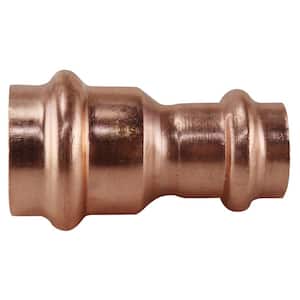3/4 in. x 1/2 in. Copper Press x Press Reducing Coupling with Dimple Stop