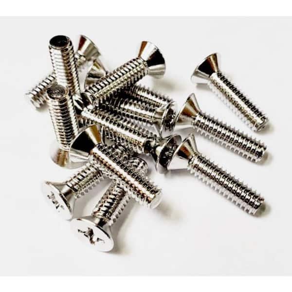 1/4 in. x 1 in. Phillips Flat Head Stainless Steel Machine Screws Treated with NL-19 (100-Pack)