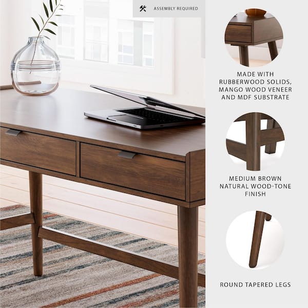 Signature DESIGN BY ASHLEY Lyncott 60 in. Rectangular Brown Wood