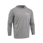 Men's X-Large Gray Performance Long Sleeved Hoodie Shirt